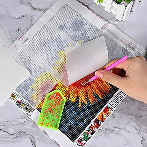 300 Pieces Diamond Painting Release Paper 15 x 15cm and 15 x 10cm Non-Stick