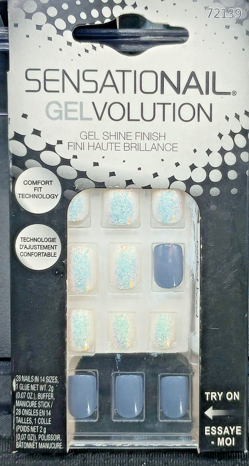 (3 Pack) GelVolution Gel Shine Finish Artificial Nails – #72319 – 28 Ct. Each.