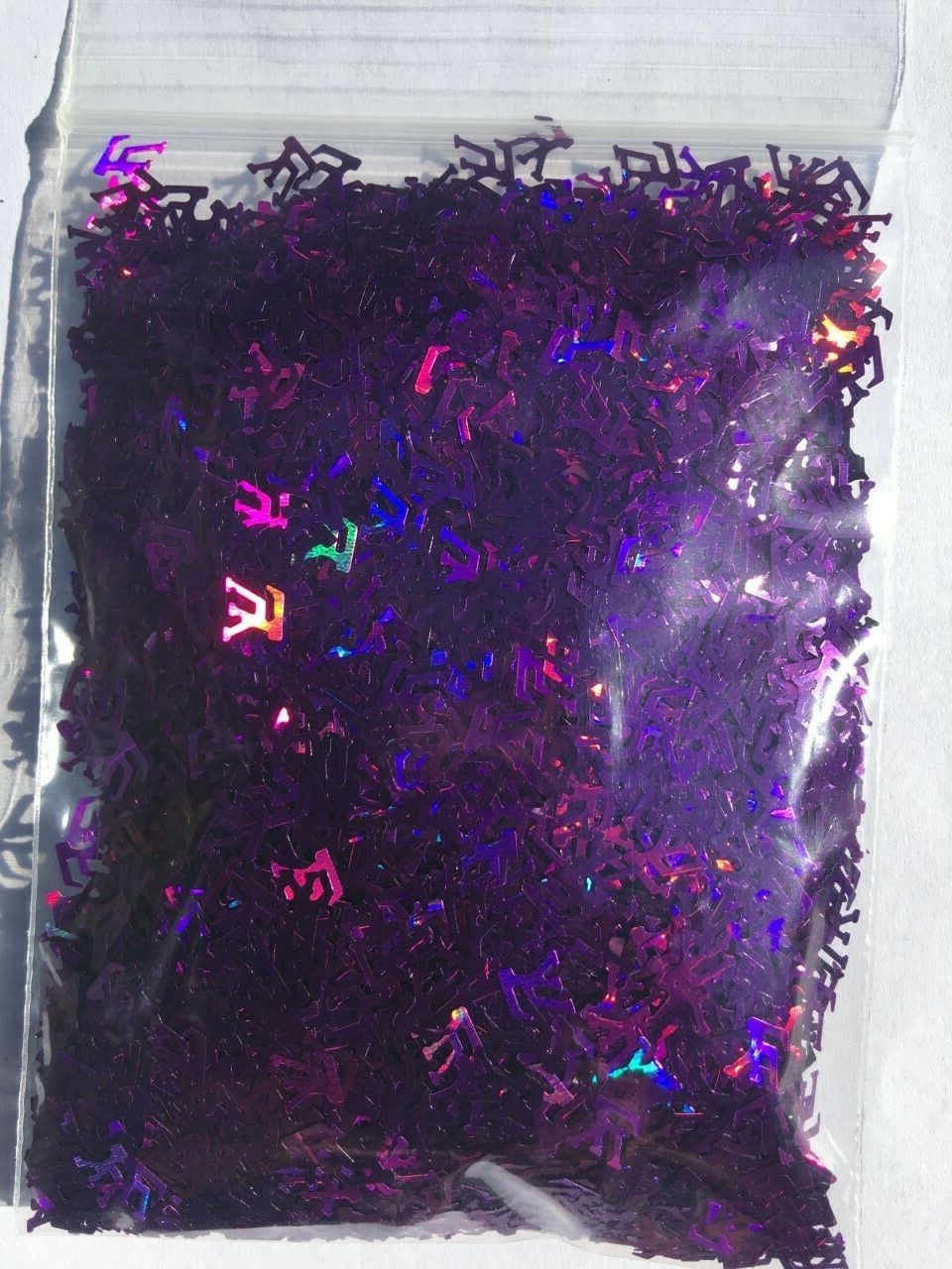 Solvent Resistant L Shape Glitter (Purple) Nail Gel Art Face Crafts DIY-1tsp-US