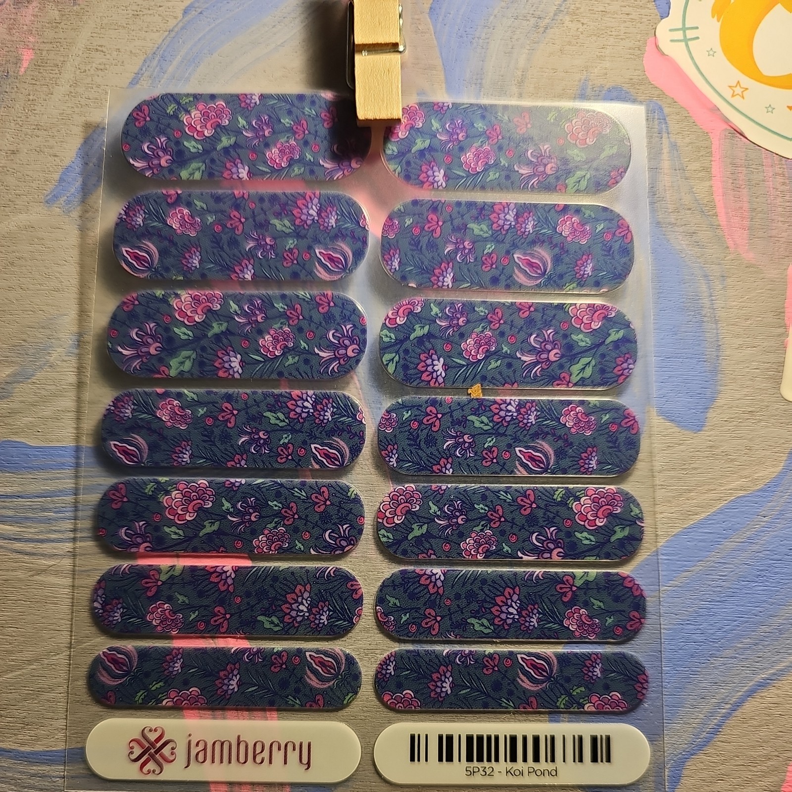 *MANI PACK ONLY* JAMBERRY NAIL WRAPS – 5P32 – Koi Pond