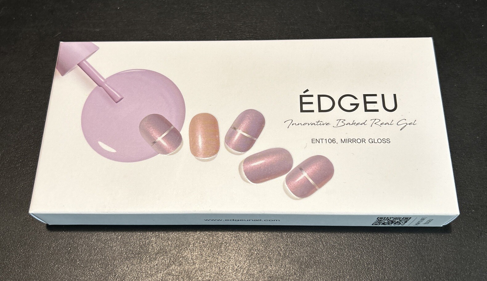 EDGEU Innovative Baked Real Gel Mirror Gloss ENT106 Nail Strips