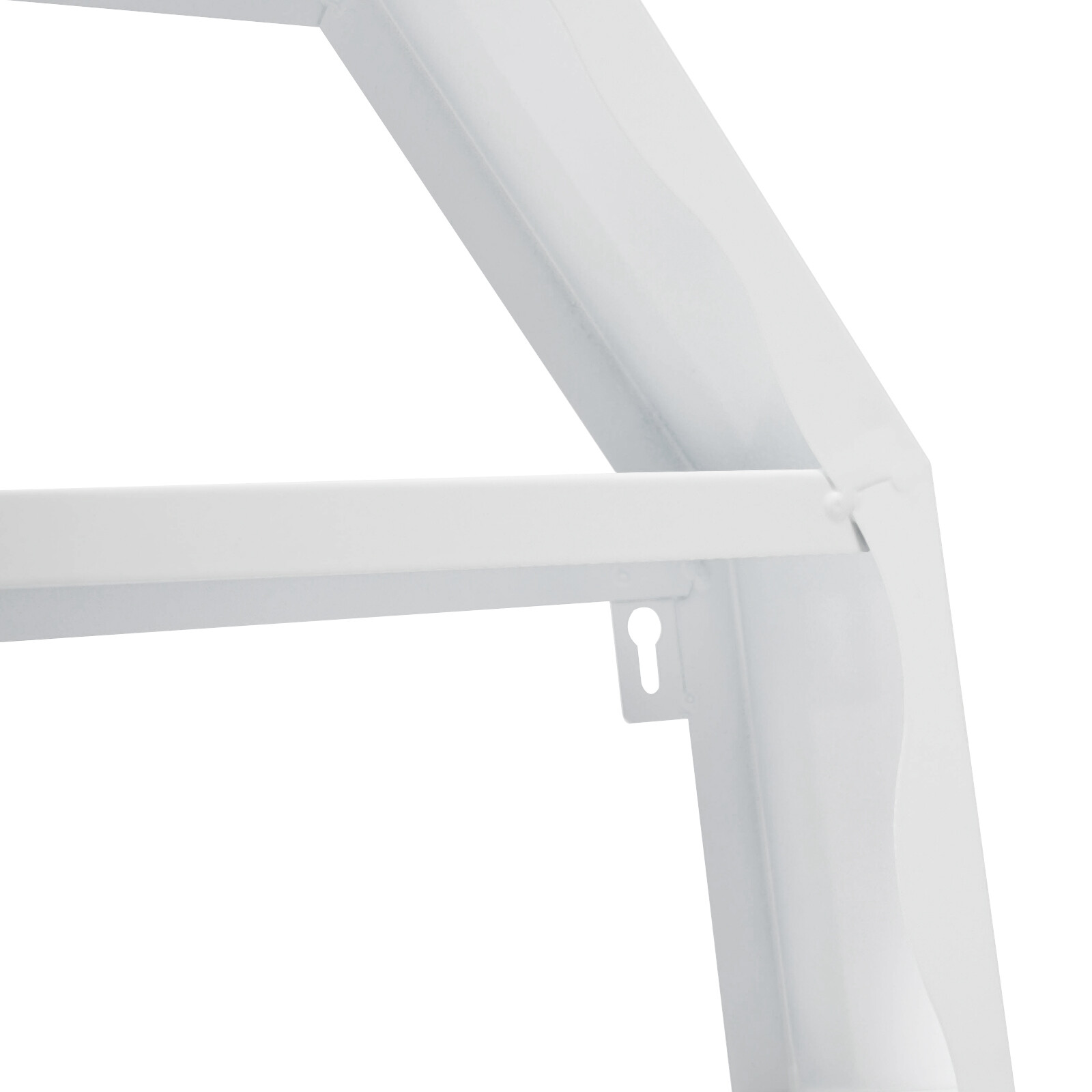 3pcs Nail Polish Storage Racks Wall-mounted Metal Multi-tiers Display Rack White