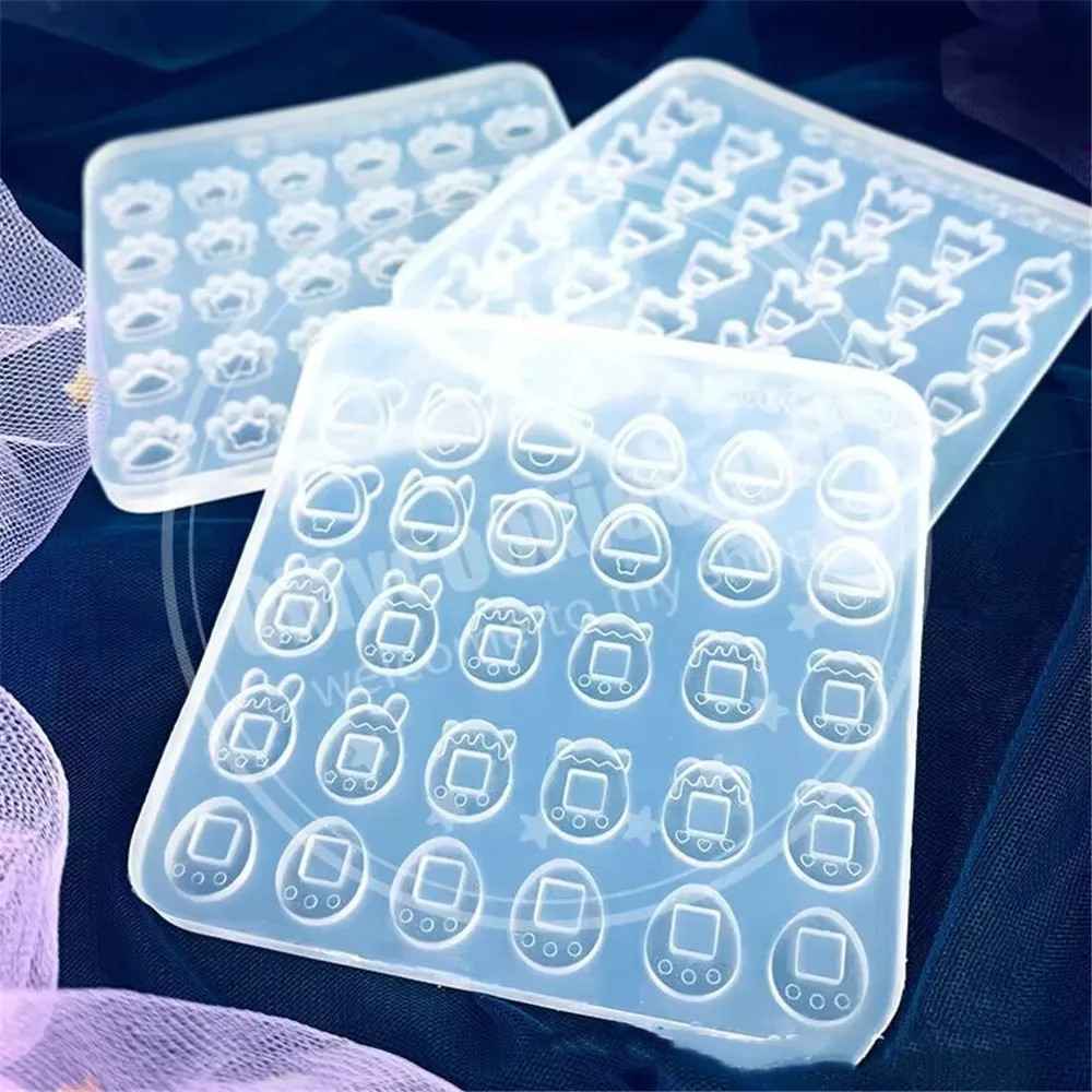 1pcs Pocket Tamagotchi Fruits 3D Acrylic Nail Mold Epoxy Resin Nail Art Decorat
