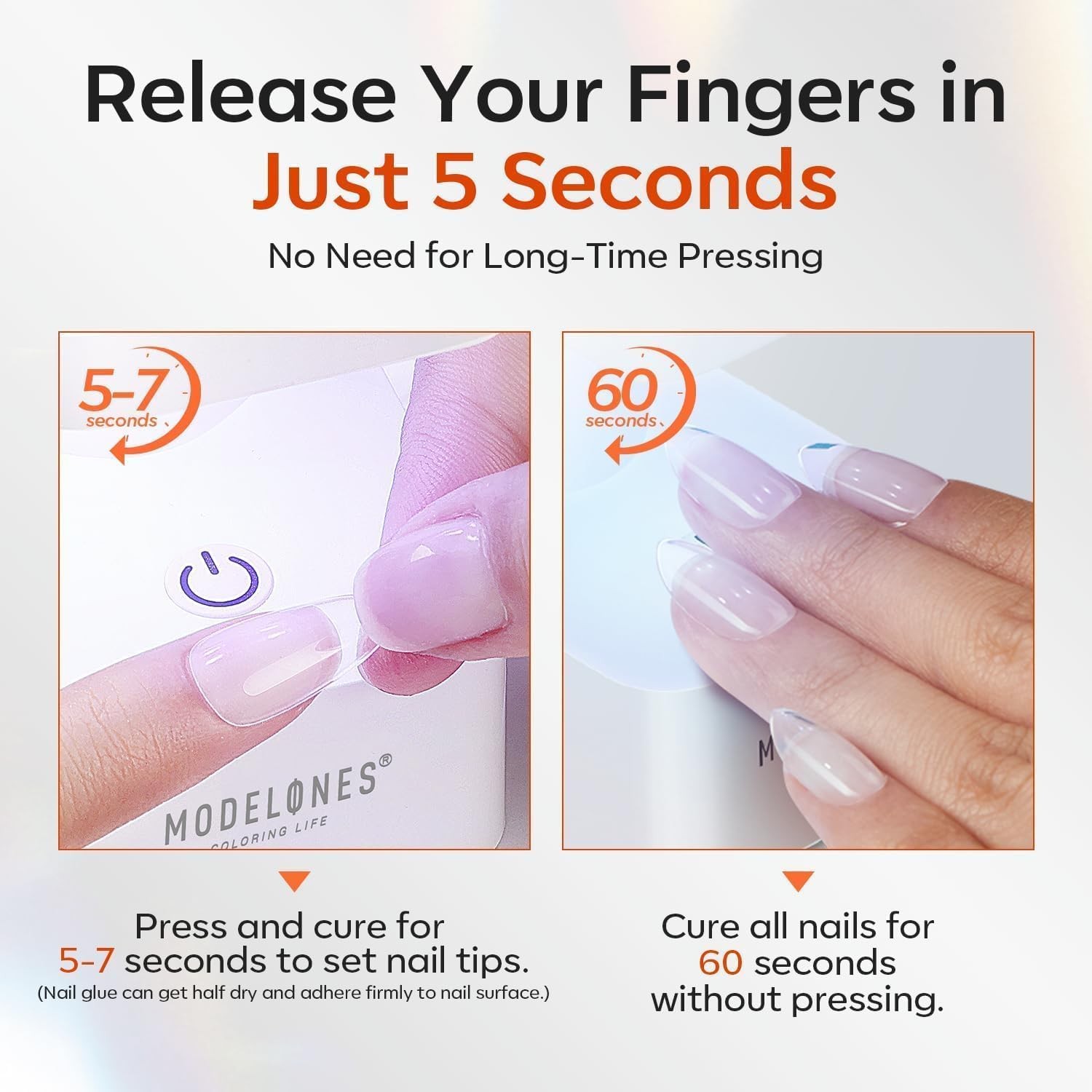 30g Solid Gel Nail Glue, Glue Gel on Nails for Clear Tips Super Strong Adhesi…