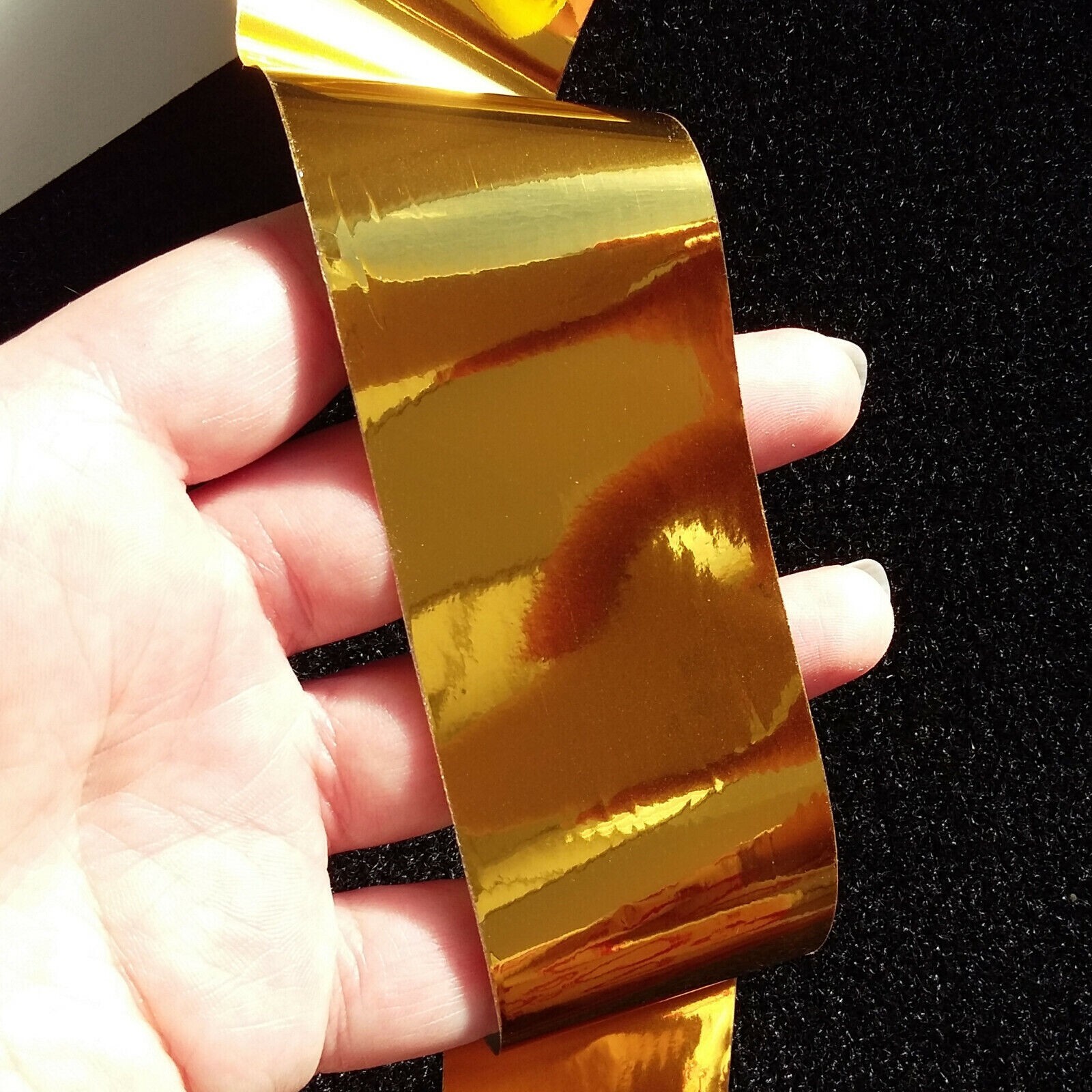 14pcs MIRROR EFFECT Nail Art Foil Stickers Starry Sky Wrap Adhesive Tip Decal SK