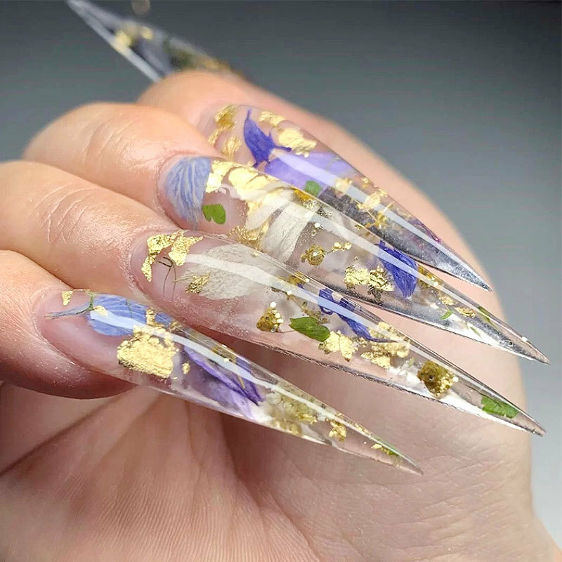 3 Colors Foil Flakes Nail Art Decor Set Gold Silver Gilding DIY Craft 3g/5g/10g