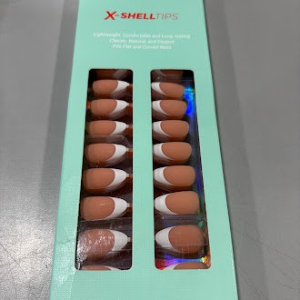MODELONES NAILBOXIE X-SHELLTIPS FRENCH GEL NAILS ALMOND 15 SIZES/150 PIECES
