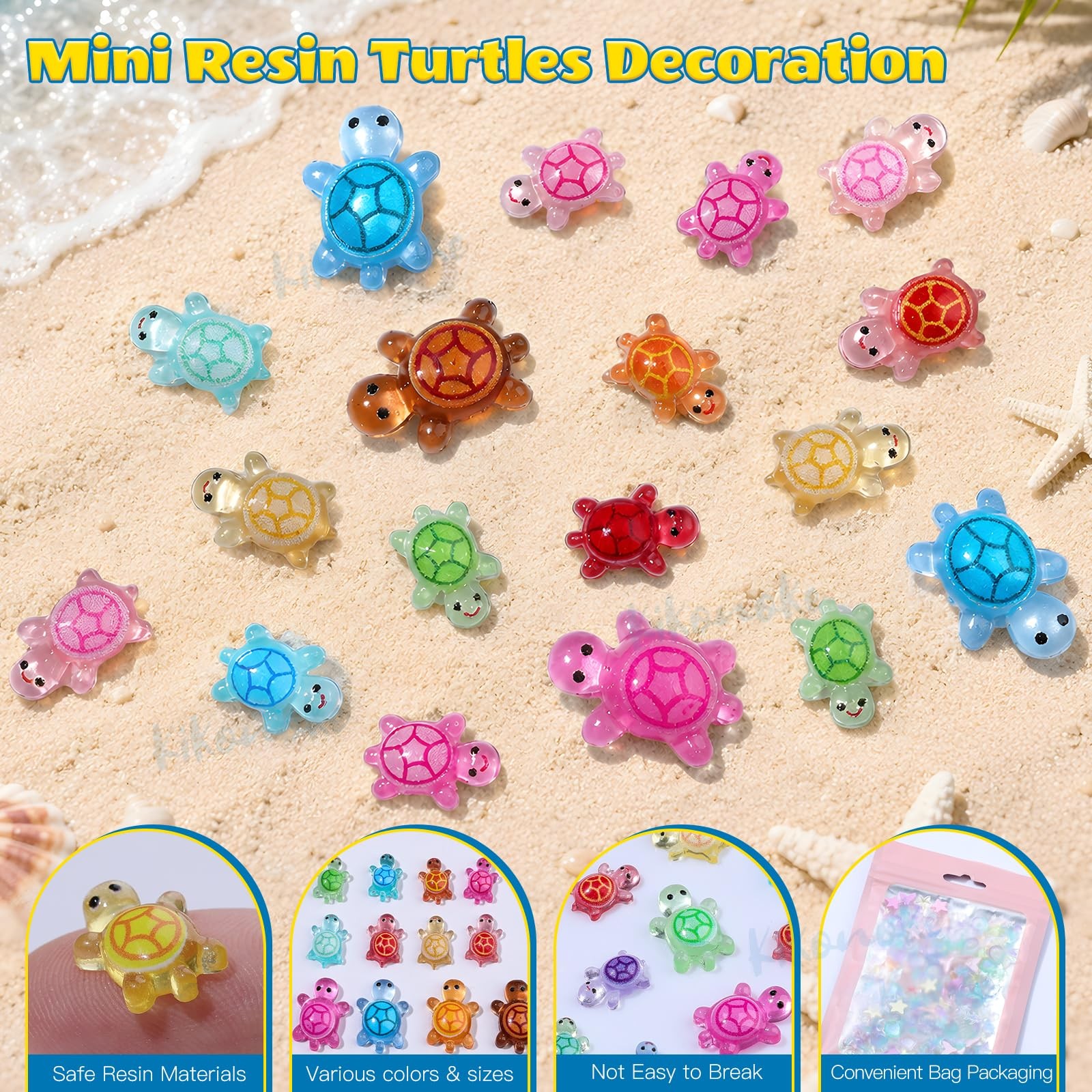 Kikonoke Sea Turtles Nail Charms 200pc