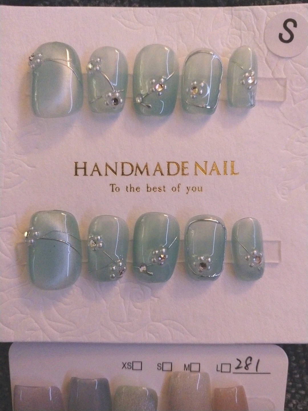Handmade Press On Nails Lot of 2 Sets – Custom Luxury Gel False Nails Brand New