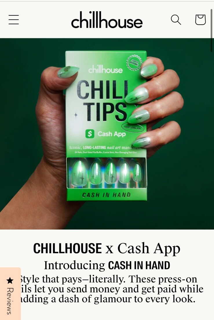 NEW Chillhouse Chill Tips Nail Art Press Ons Cash App Exclusive 24 nails Wand