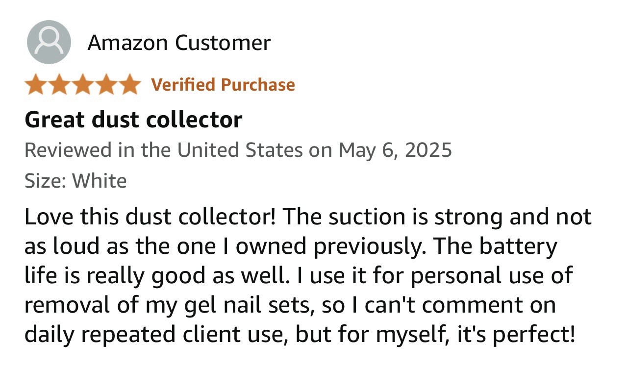 MelodySusie Cordless Nail Dust Collector