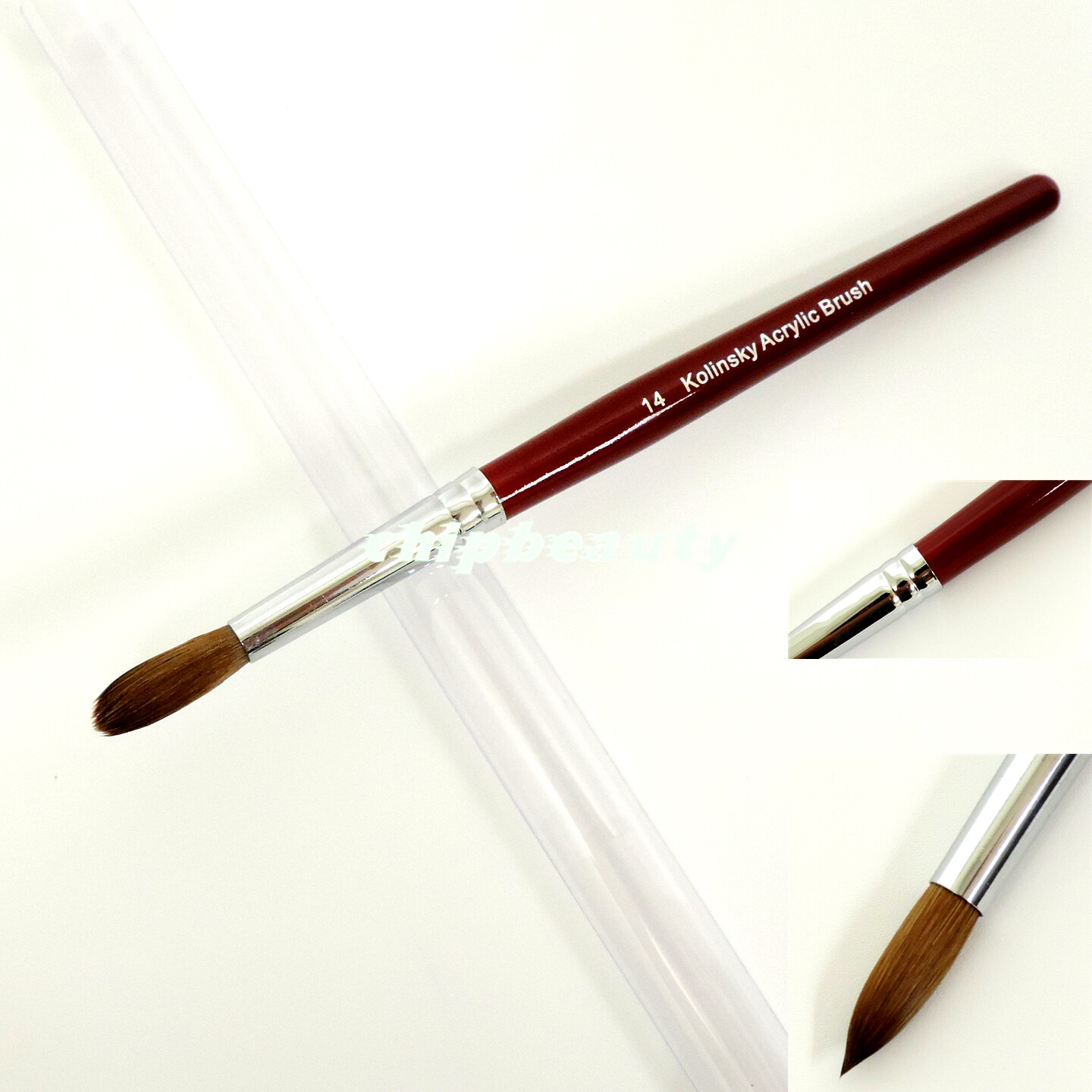 Kolinsky Acrylic Brushes 100% Pure Nail Brush Kolinsky Soft, Smooth Hair /Choose