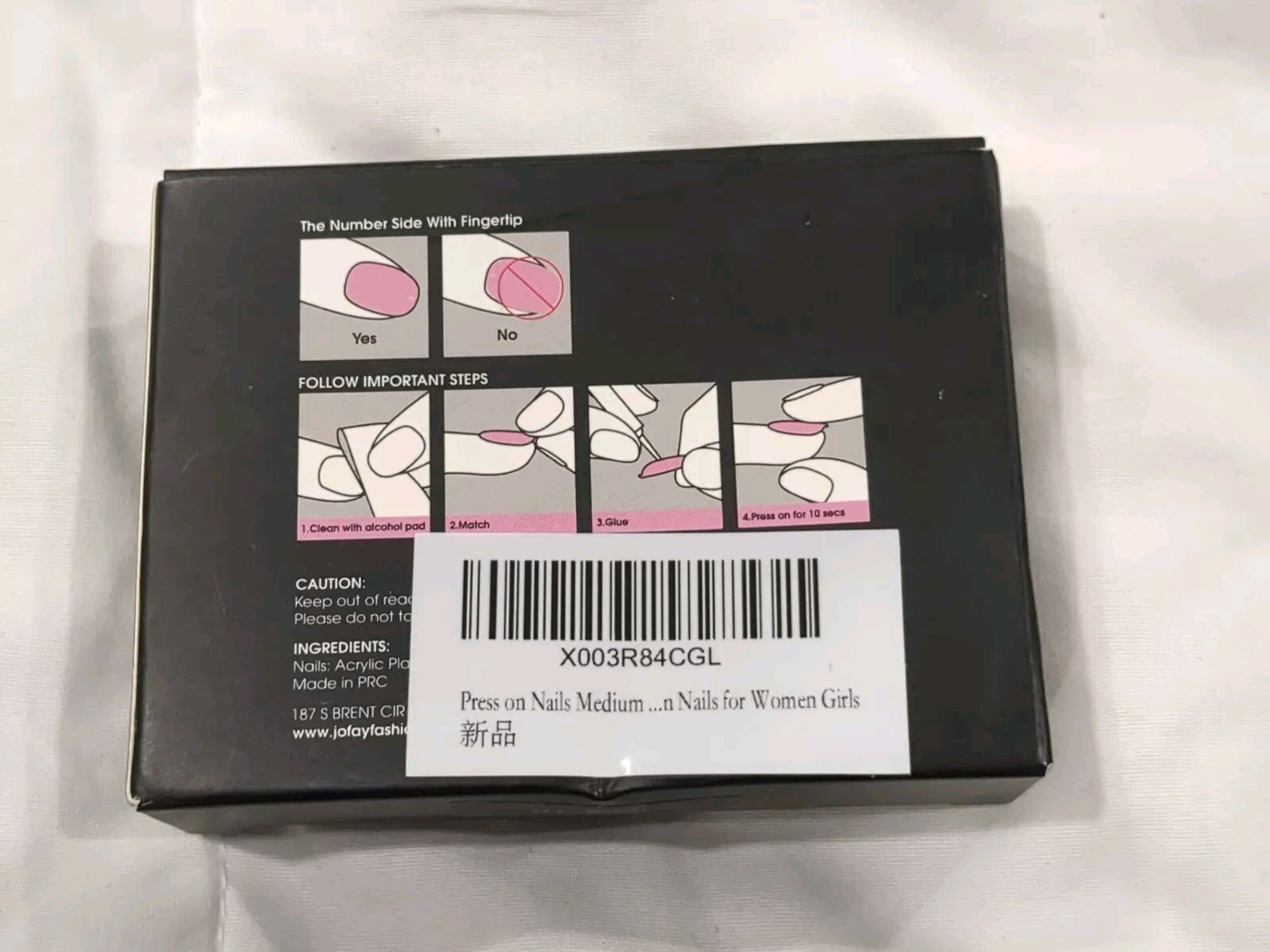 Glossy Teal Color False Nail Short Square Press on Nails 2 Pk- 24pcs Kits- New