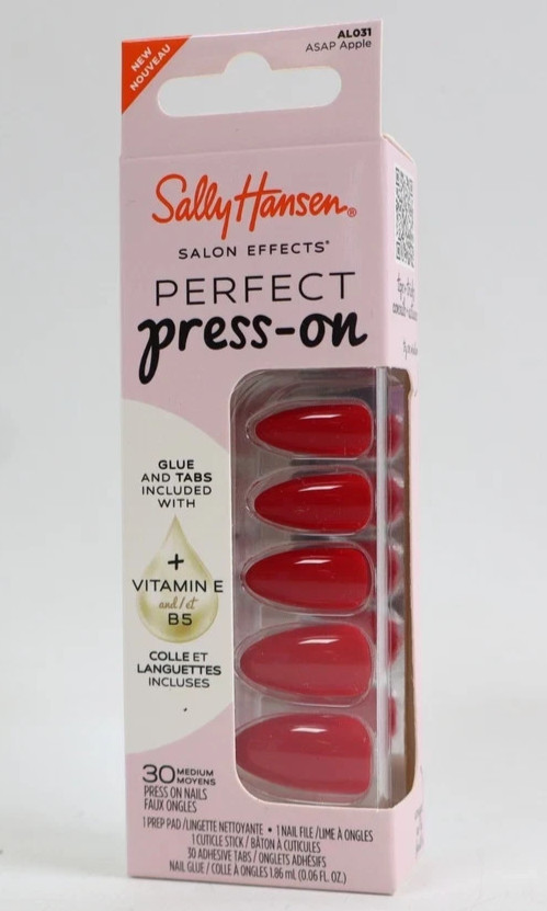 Sally Hansen Salon Effects Perfect Press-On Nails, ASAP Apple AL031-Free Ship