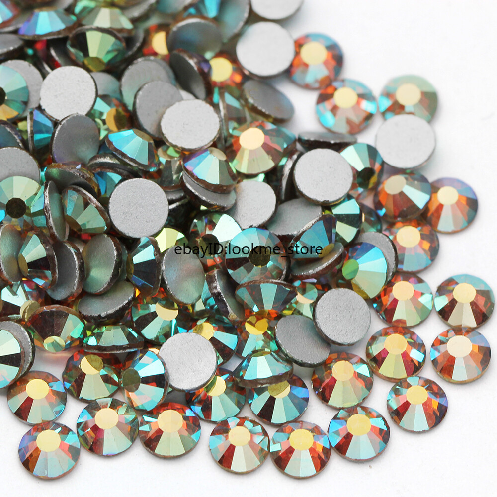 Metal Style Nail Art Rhinestones Flatback Crystal Gems Craft Decor Glass Beads