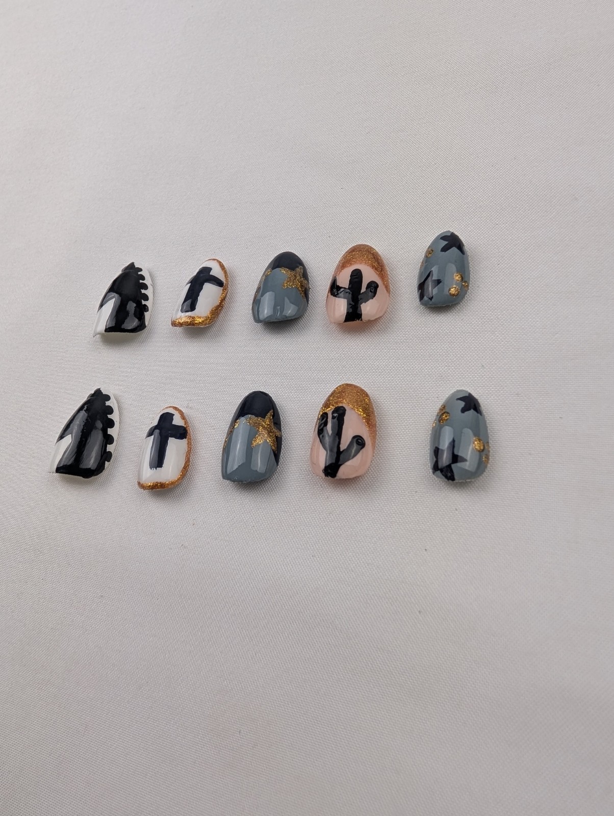 Daughter’s CUSTOM Made To Order – Hard Gel Press On False Nails 10p Set
