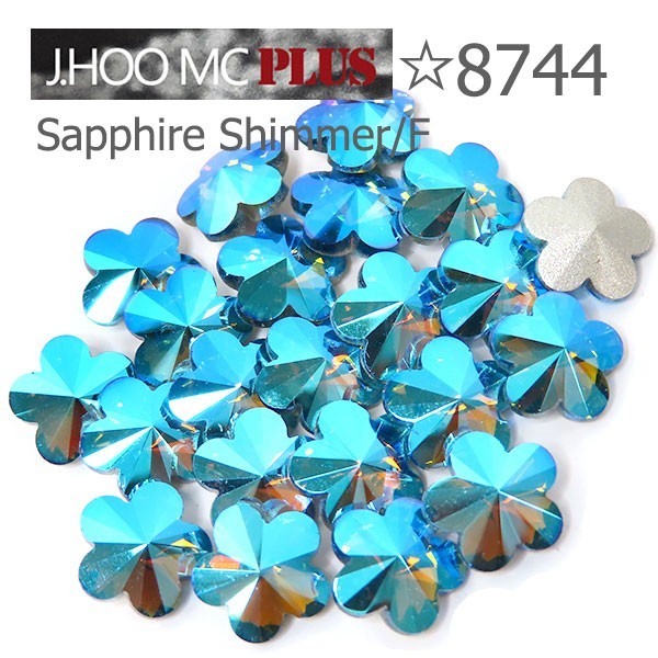 J.HOO Crystal 8744 Rivoli Flower V-Cut Fancy Rhinestones 6mm Nail Art (10pcs)