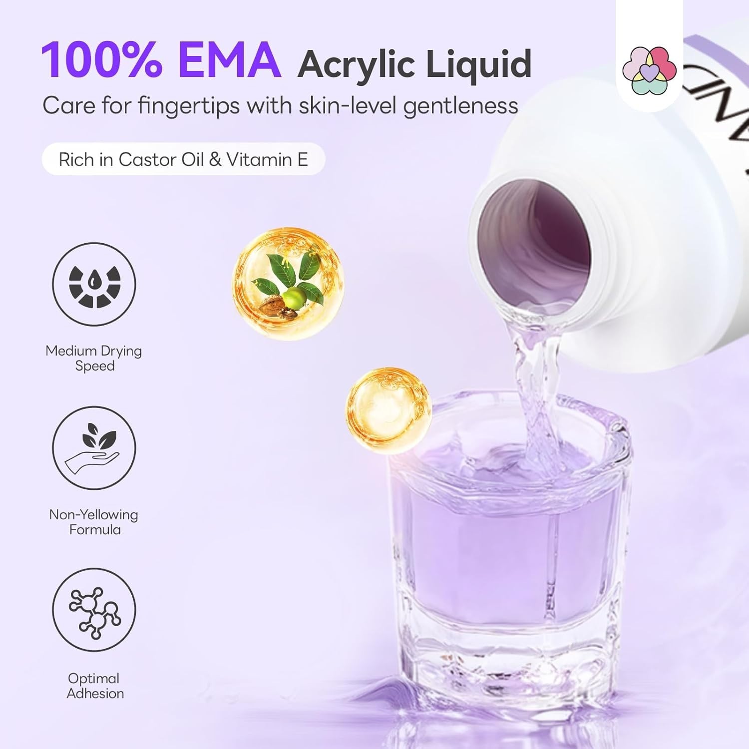 Complete Beginner Acrylic Nail Kit: 30g Powder, 60ml Liquid, Easy Application