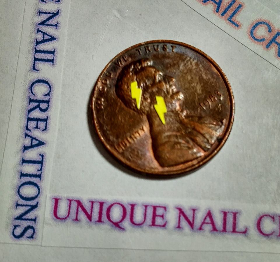 LIGHTNING BOLT Shape~U Choose Color~Nail•Acrylic•Gel•Body Art•Face•Festival•USA