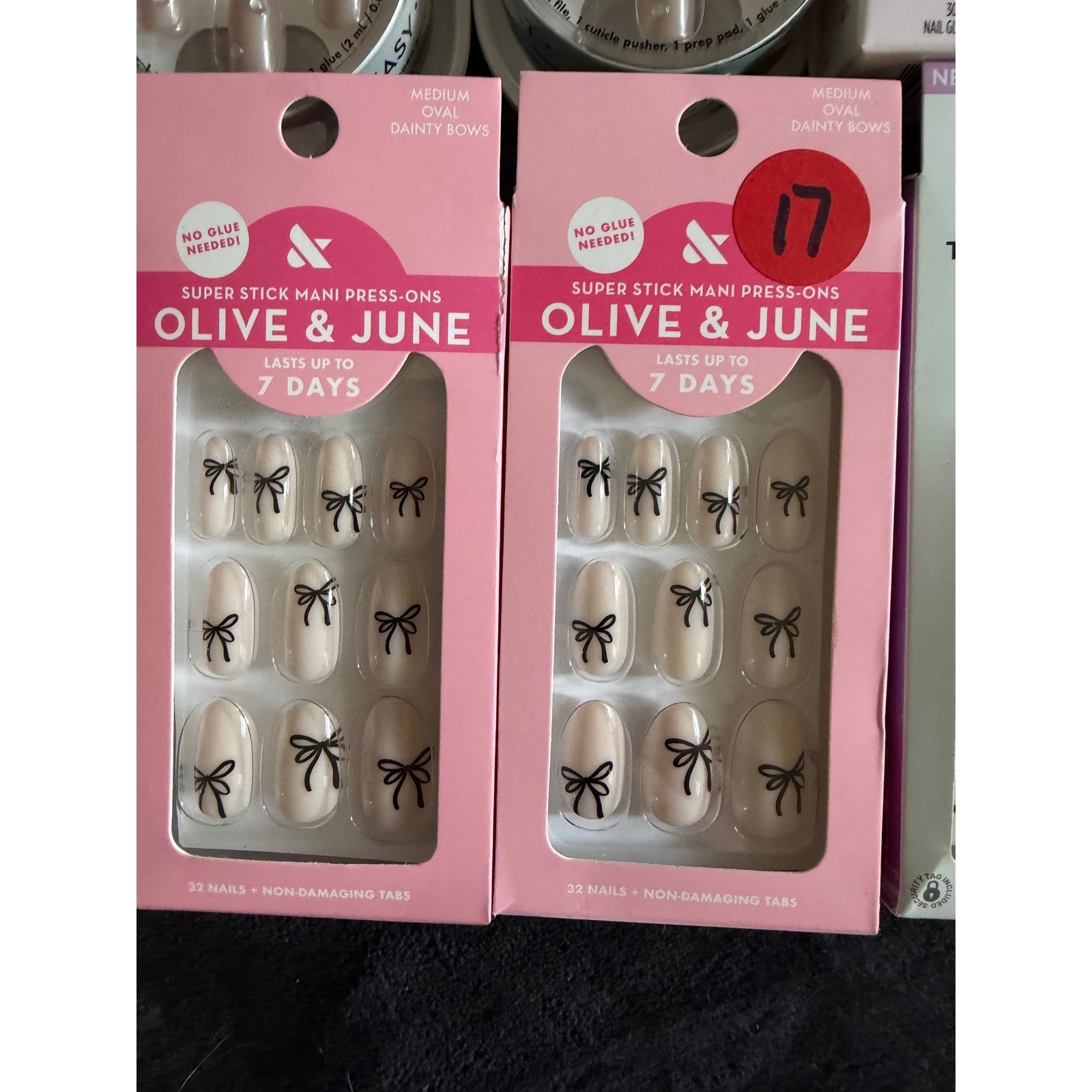 Olive & June imPRESS Sally Hansen Press On Nails Bundle 10 Sets Bows Stars Ghost