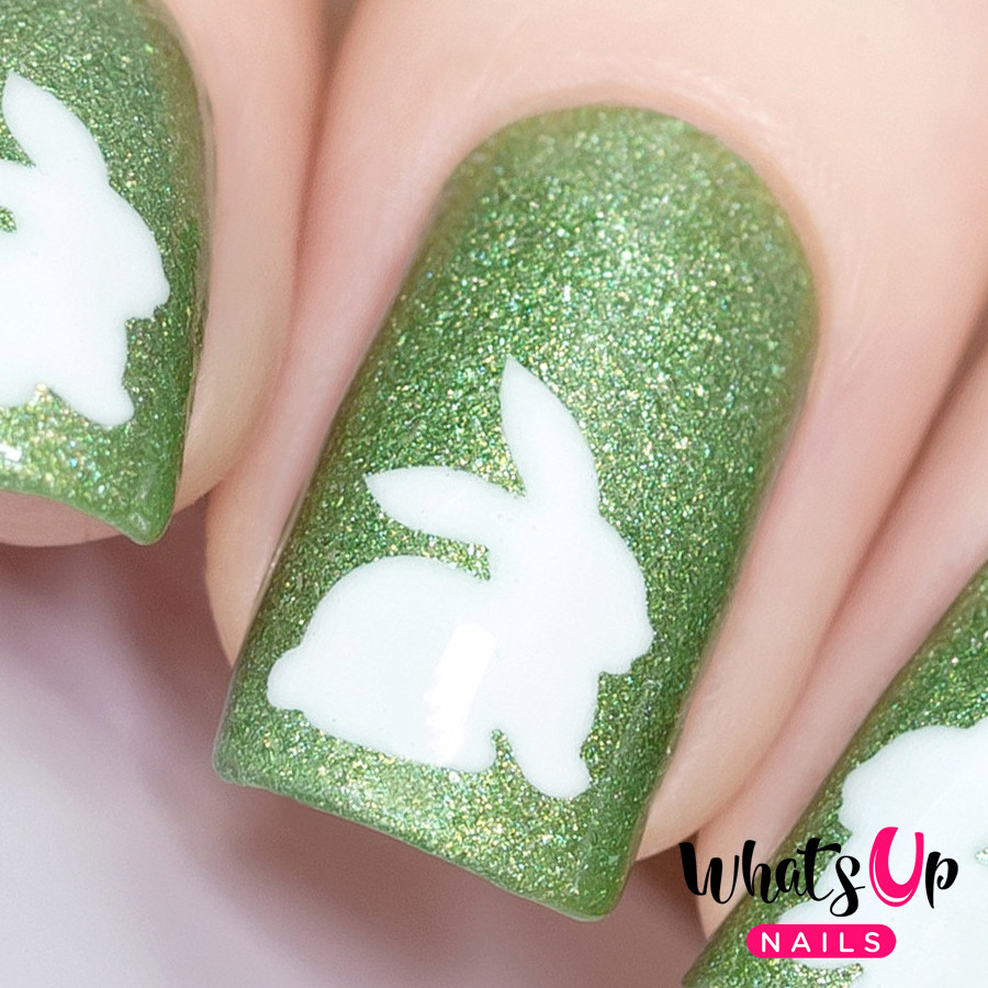 Bunny Stencils for Nails, Easter Nail Stickers, Nail Art, Nail Vinyls