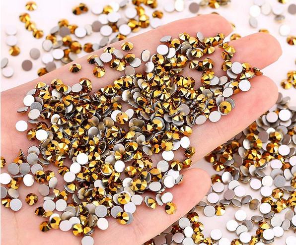 1440pcs/Lot 3D Nails Decoration Glitter Nail Art Rhinestones Flatback Crystals