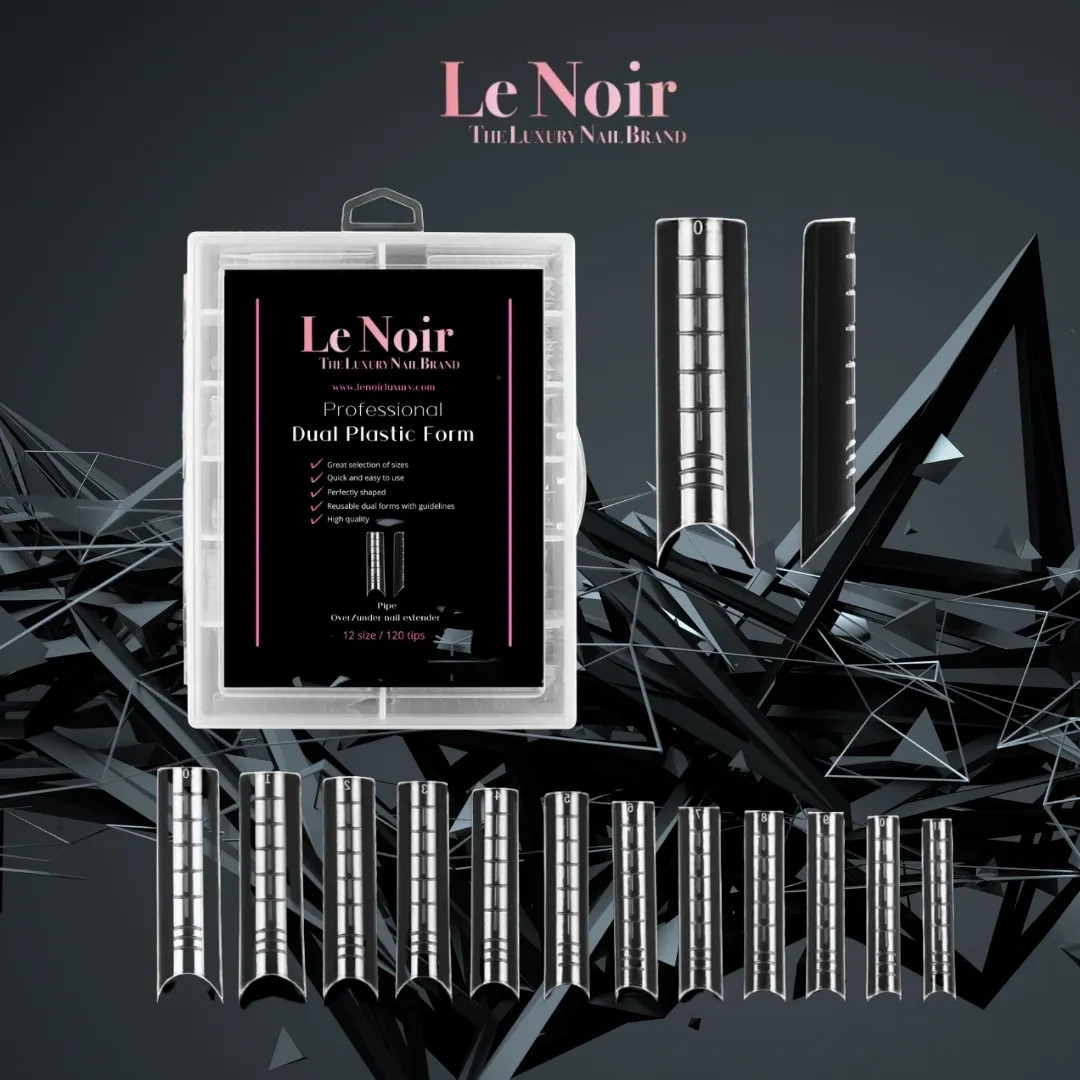 120 Pcs Dual Plastic Nail Form Tip