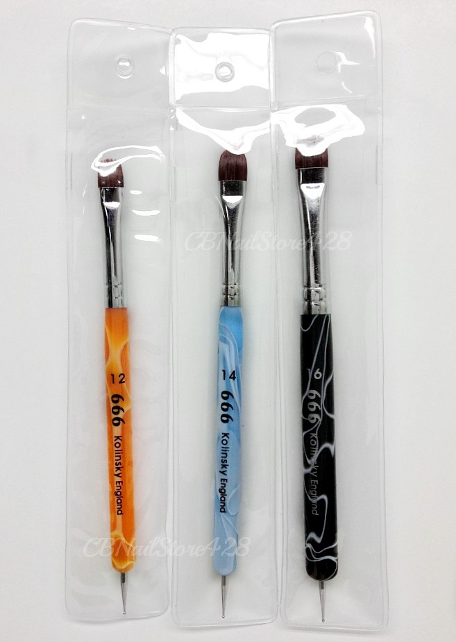 Kolinsky Brush 666 – Perfect for French Manicure- Pick Your Favorite Size