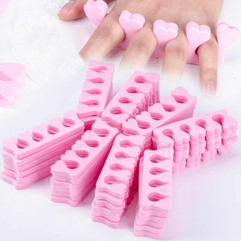 100pc Soft Foam Sponge Toe Separators Finger Dividers Nail Art Manicure Pedicure