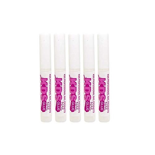 Nail Glue 5 Pack 0.07 oz Fast Drying Water Resistant Plastic Compatible Super