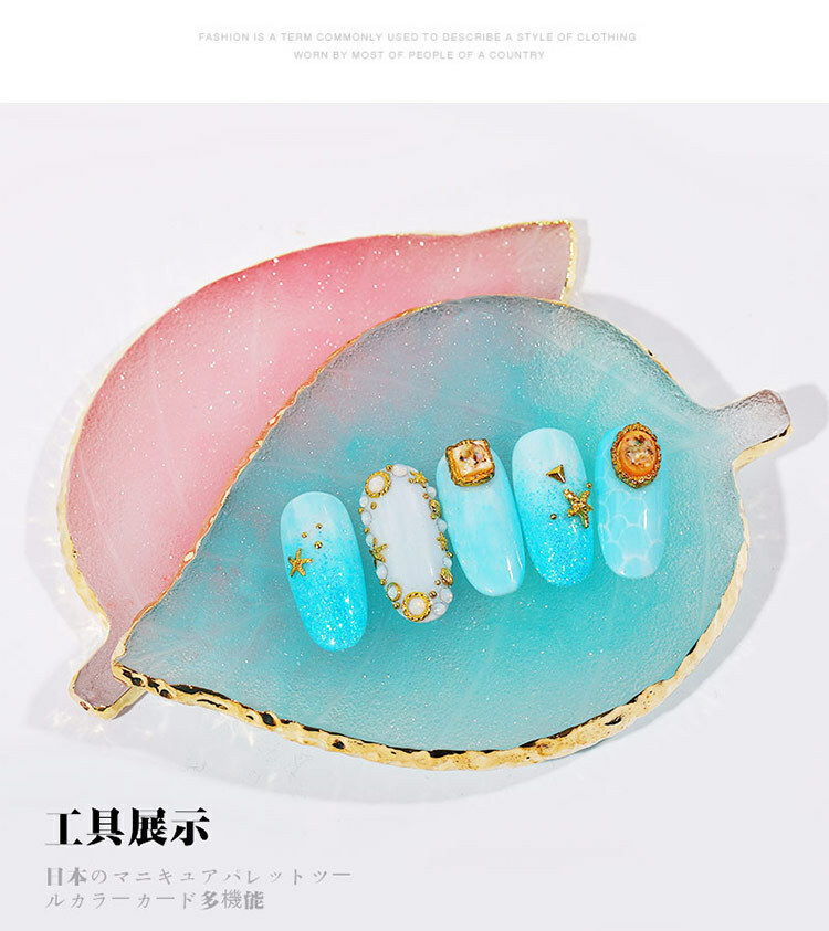 Resin Nail Art Mixing Painting Palette Acrylic Gel Polish Holder Display Tools