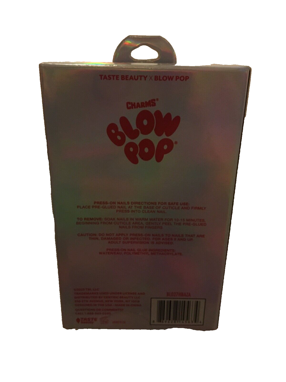Taste Beauty Charms X BLOW POP Press On Nails 12 Piece Set NIB