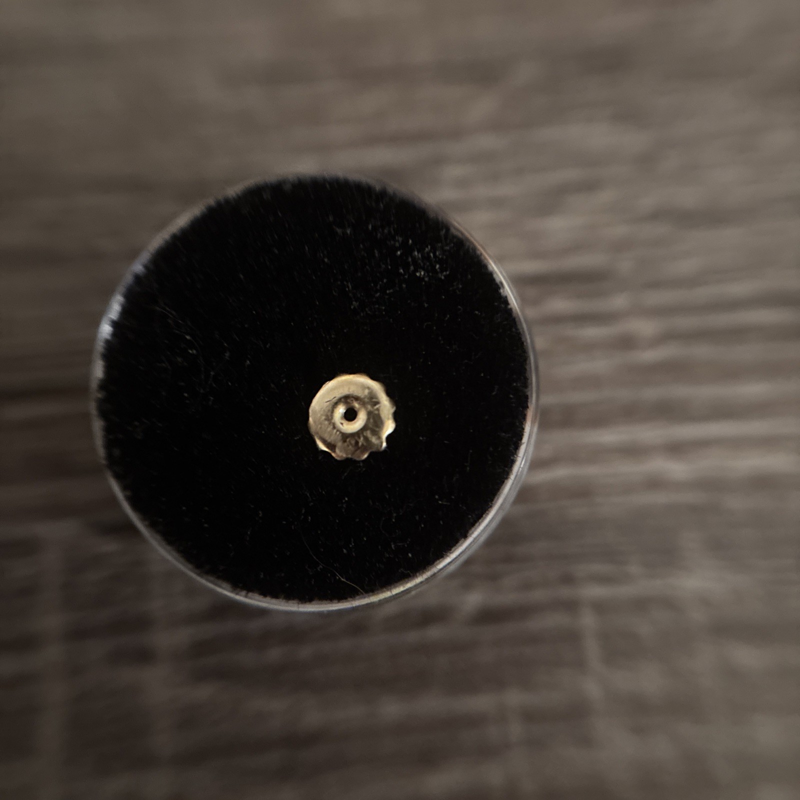14K Yellow Gold Nail Stud with 3-2 pt Diamonds Charm with Post