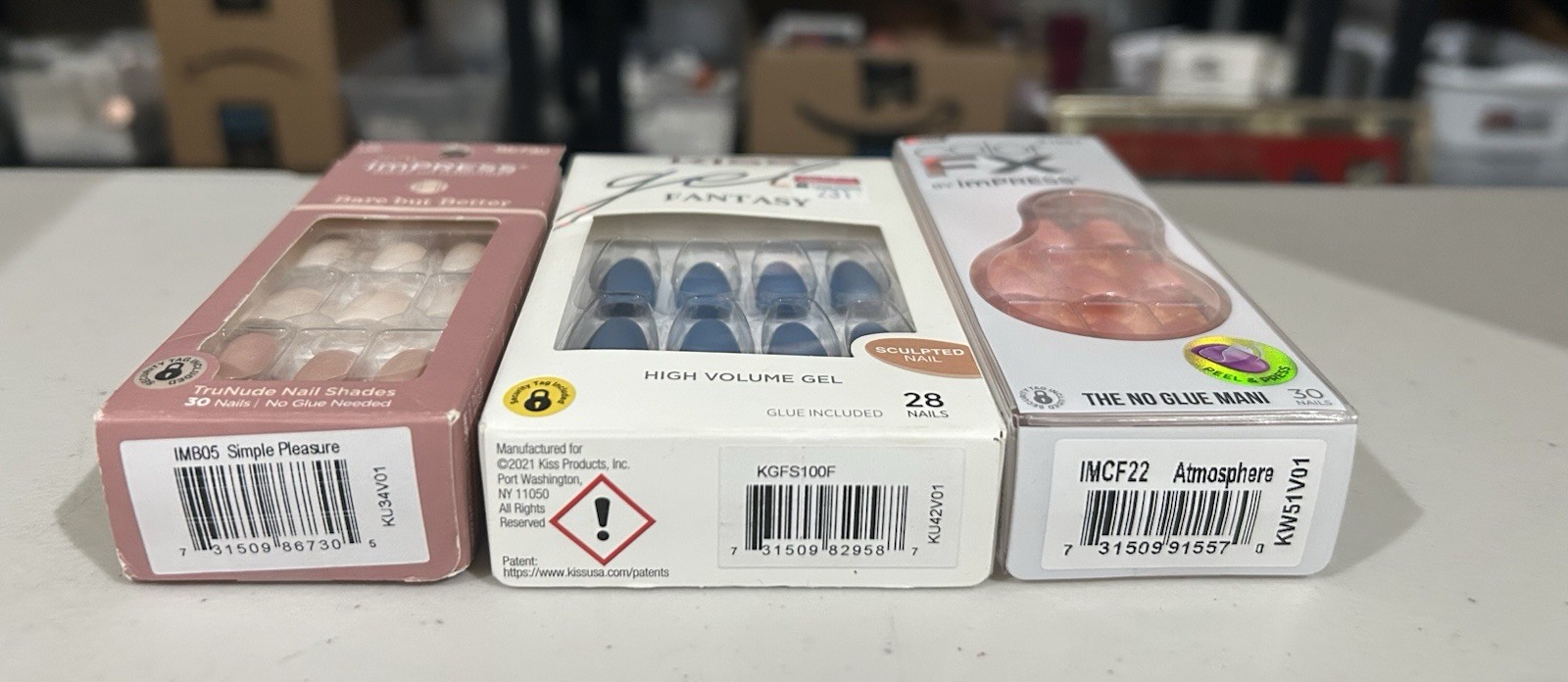 Lot of (6) KISS and imPress Assorted Nail Sets