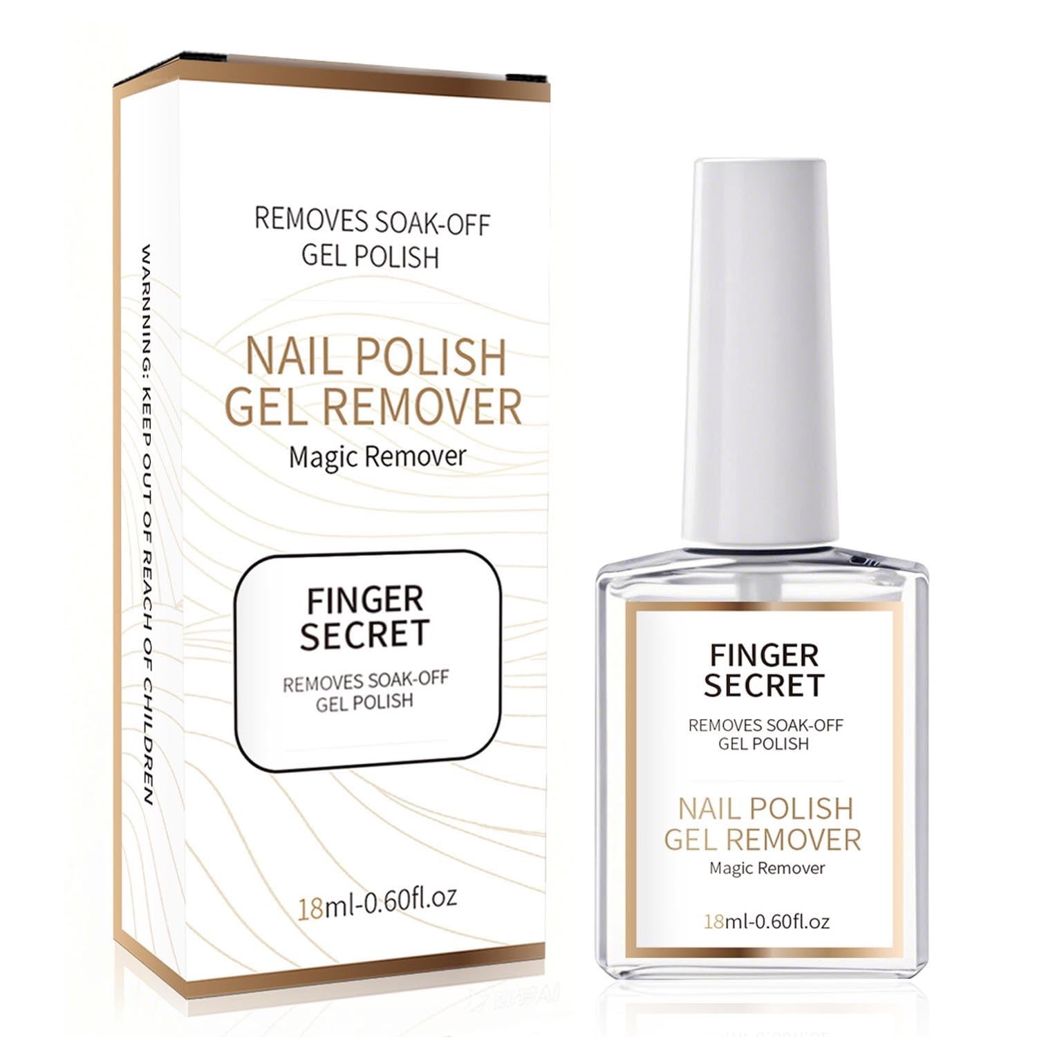 Finger Secret 18ml Magic Remover Gel Polish – Quick 1.2 Fl Oz (Pack of 1)