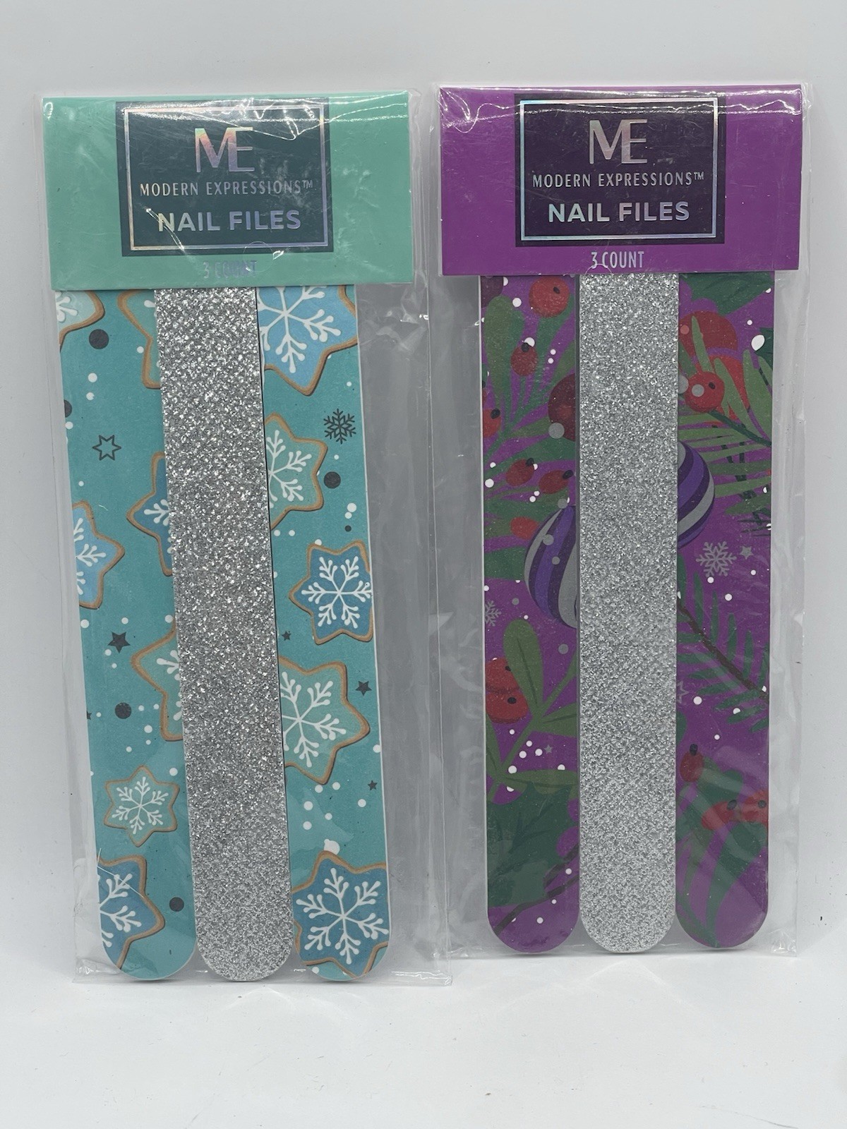 Modern Expressions Holiday Nails Files , Set of 2NEW