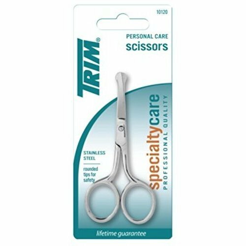 Trim Personal Care Scissors 3.5Inch (Safety Scissor) (3 Pack)