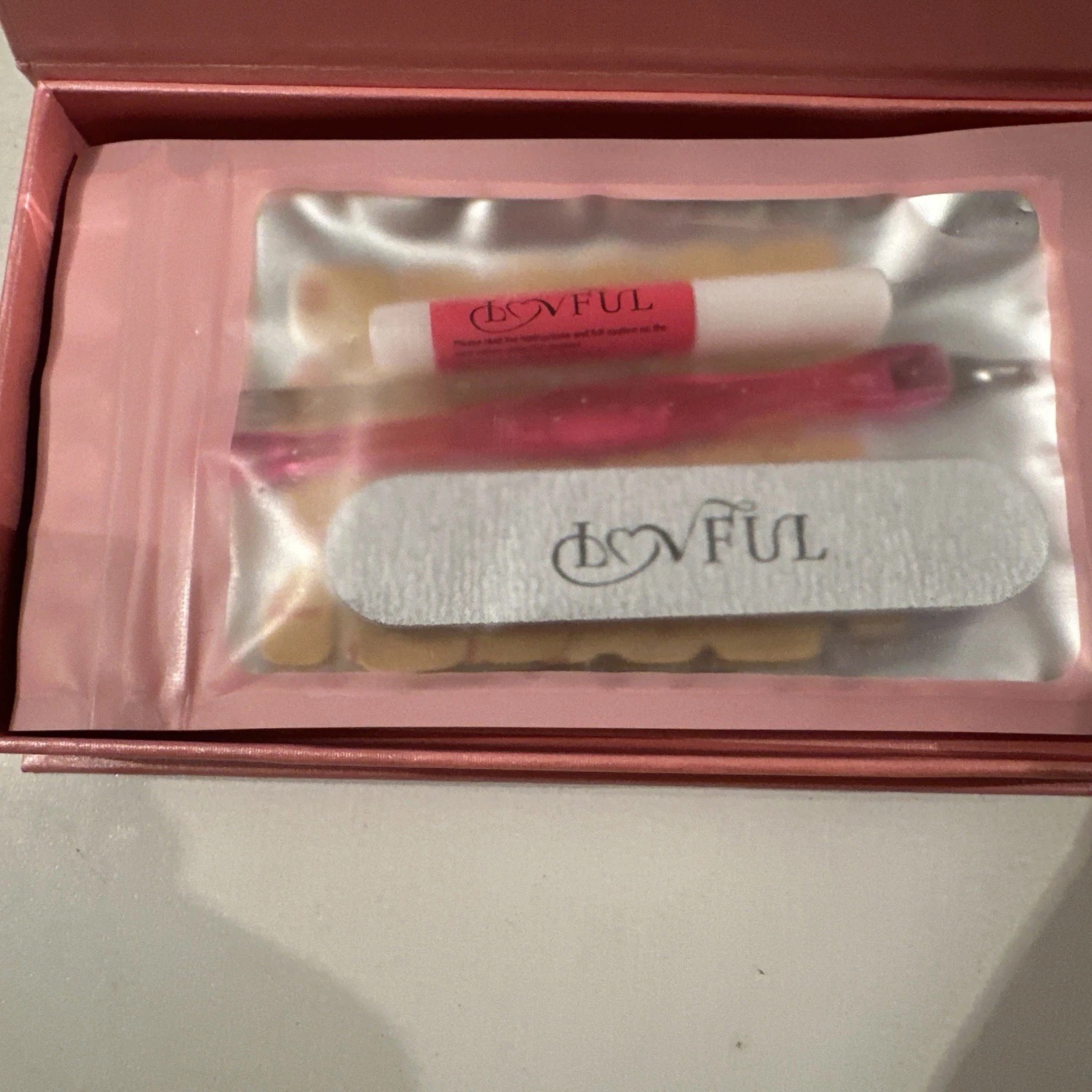 Lovful H90 Long Square Acrylic Press On Nails Size Small