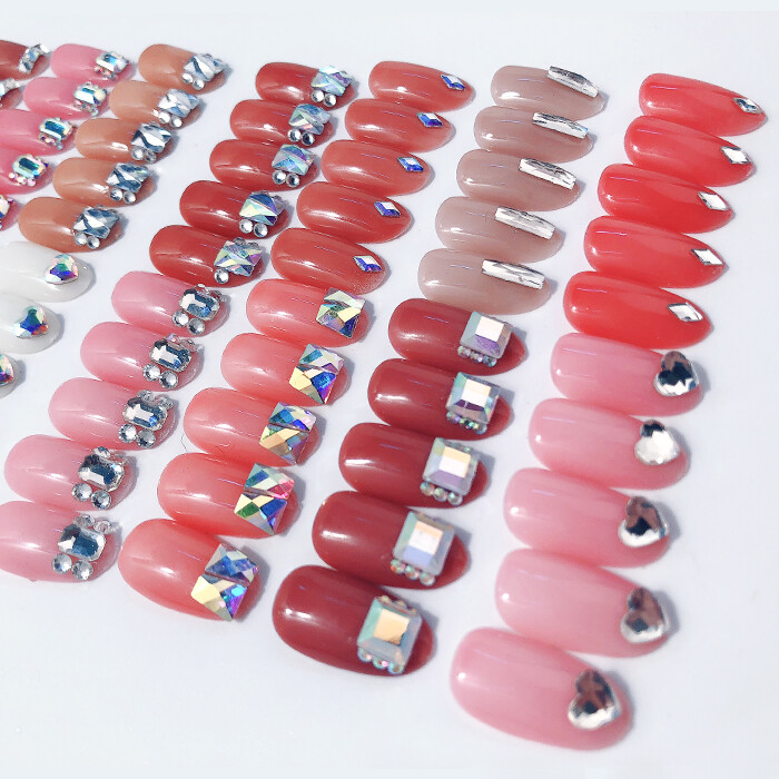 100pcs Nail Art Rhinestones Glitter Diamond Crystal Gems 3D Tips DIY Decoration