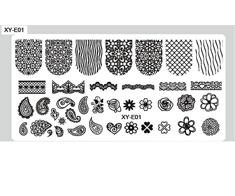 Elephant Sex Mouse Skull Flower Nail Art Stamping Manicure Templates Image Plate