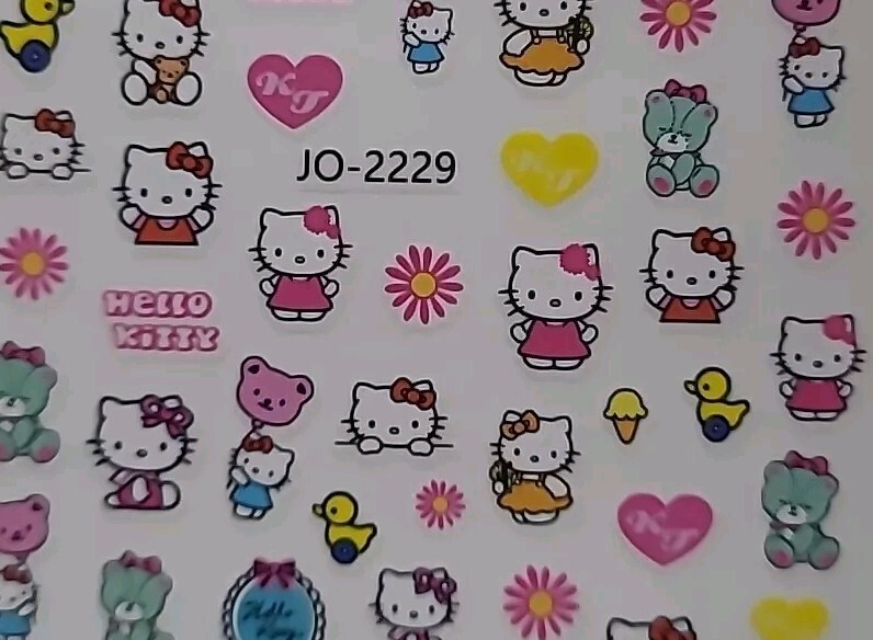 Hello Kitty Nail Art Stickers