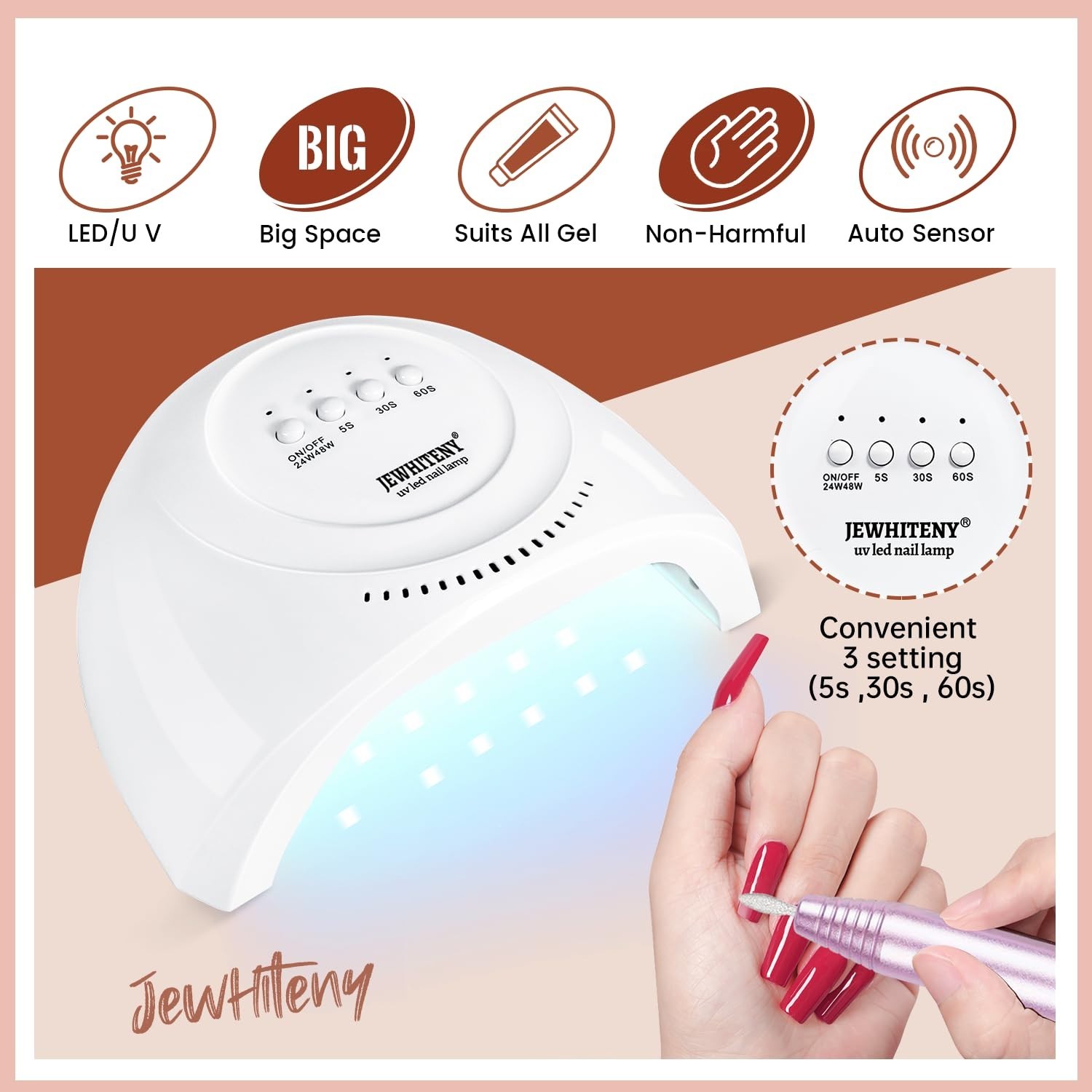 All-in-One 14 Color Poly Gel Nail Kit with Drill & Lamp – Effortless Nail Art