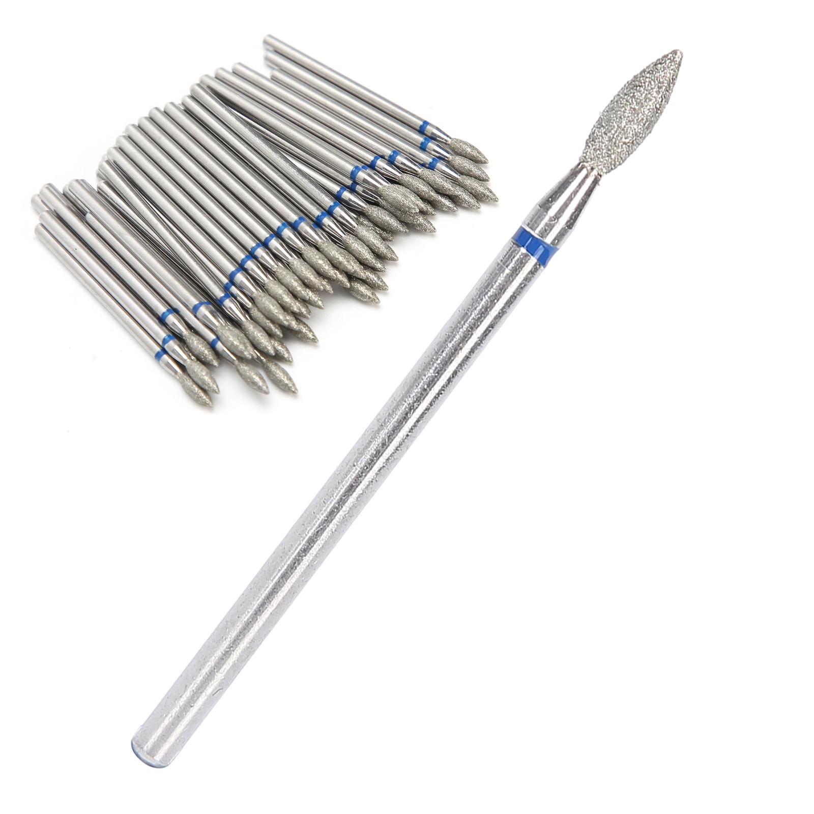 50pcs Nail Drill Bits Polishing Grind Head Manicure Tool (M-2.7mm)