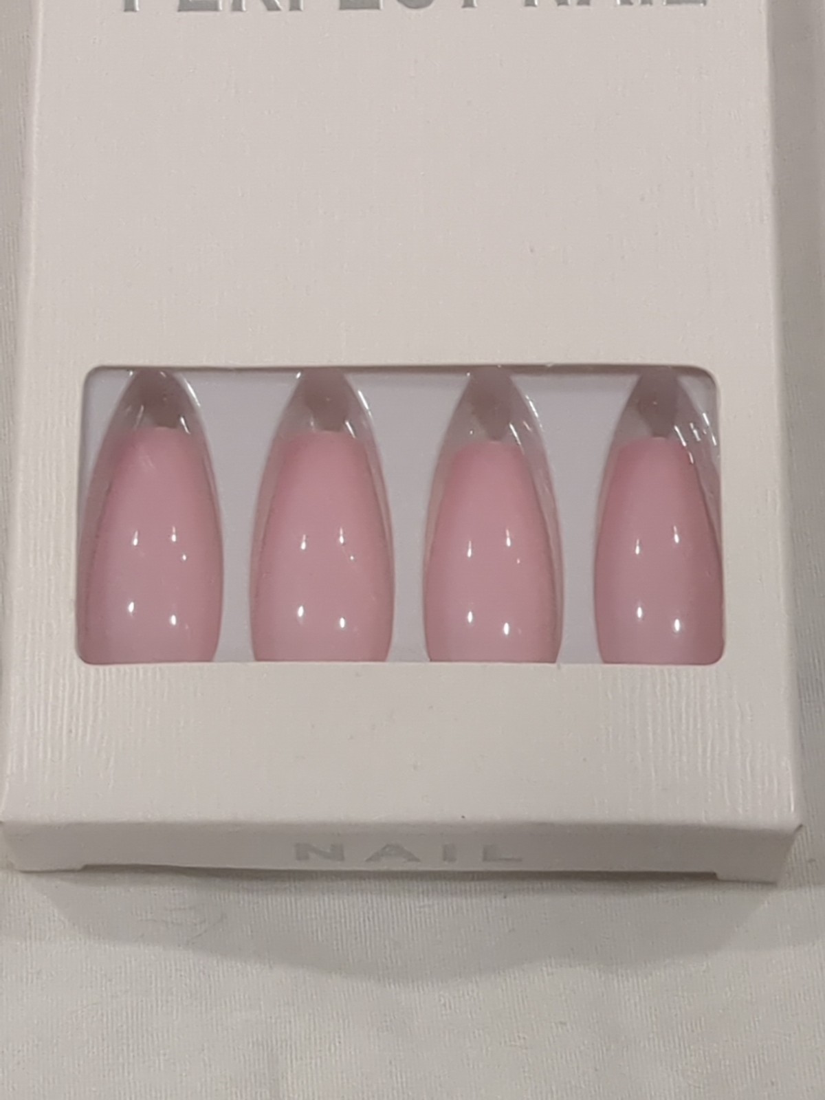 False Nail Sets- Lot Of 3-Press On Nails- Pink & Silver, Coffin & Almond- New