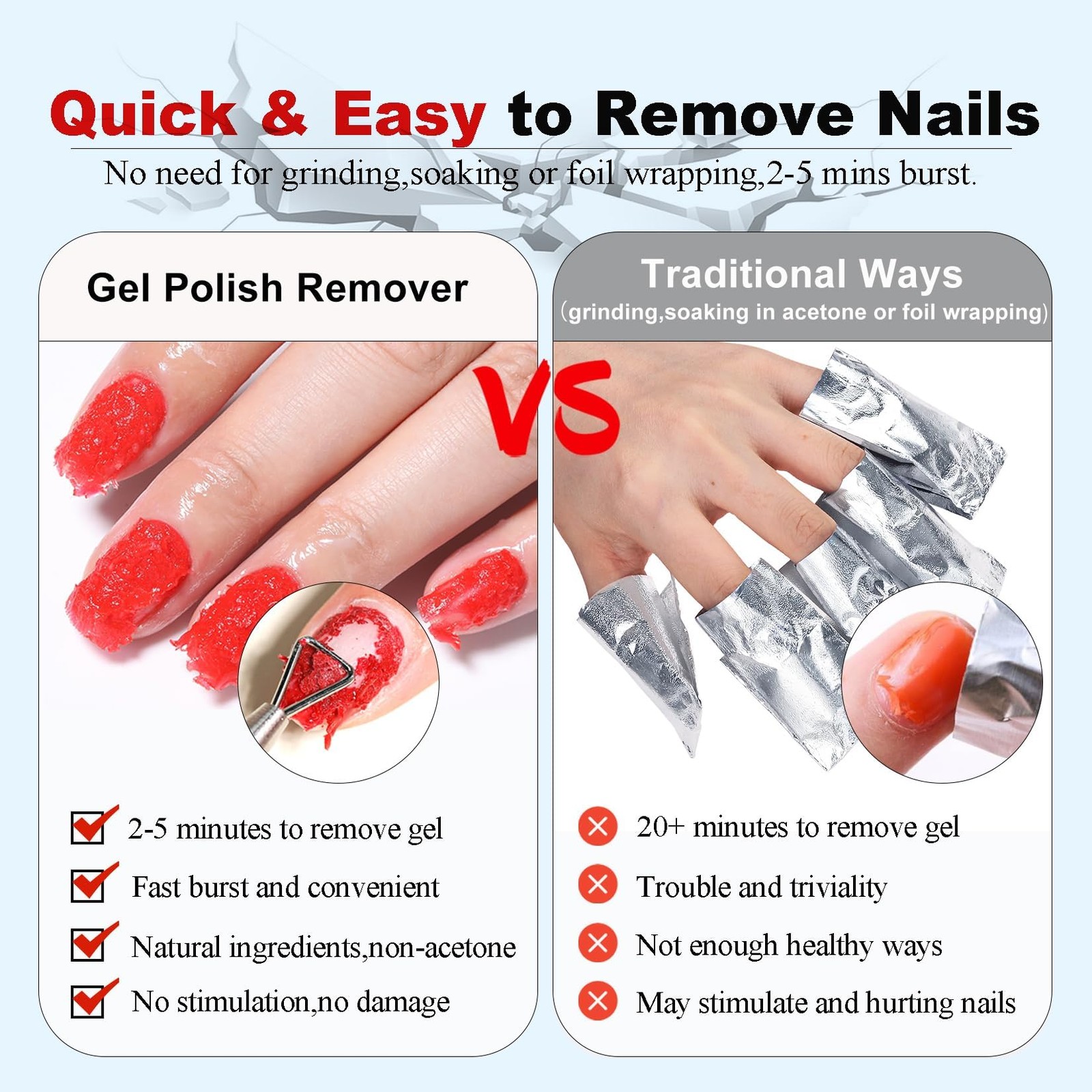 LOUINSTIC Fast-Acting Gel Nail Polish 0.5 Fl Oz (Pack of 1), 15ml Remover