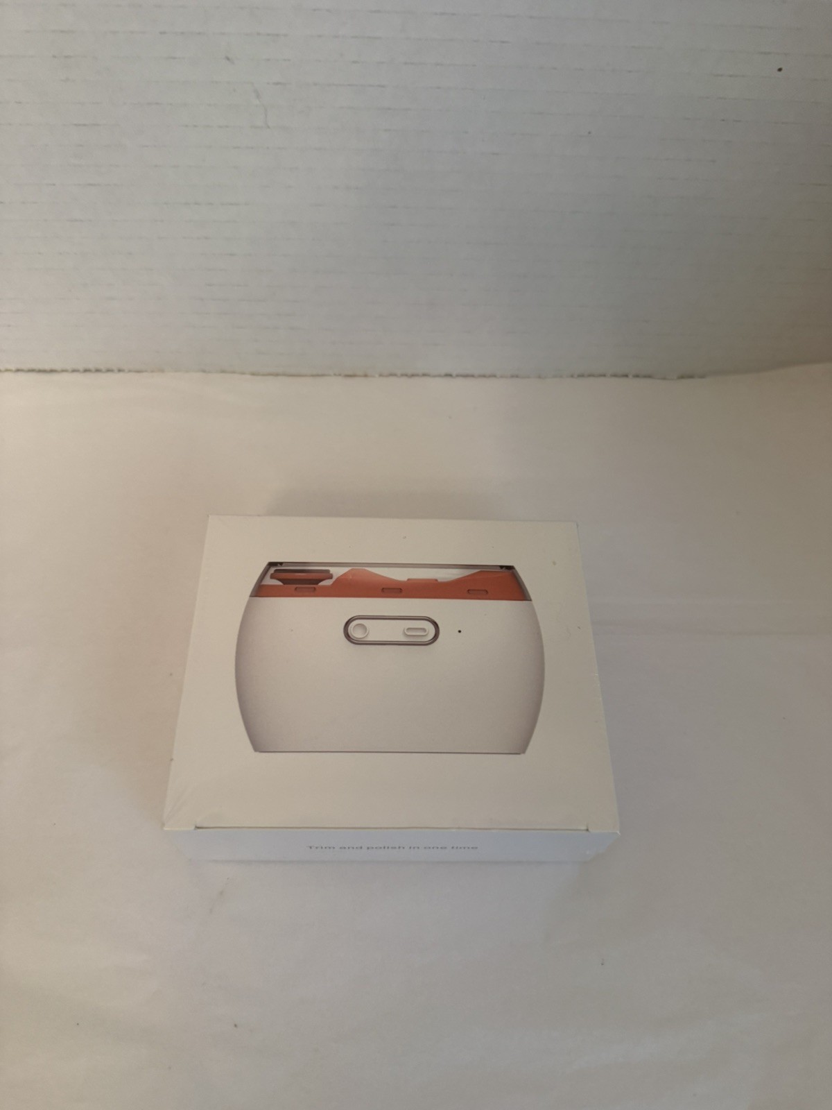 New Rechargeable Portable nail trimmer White Orange Electronic USB