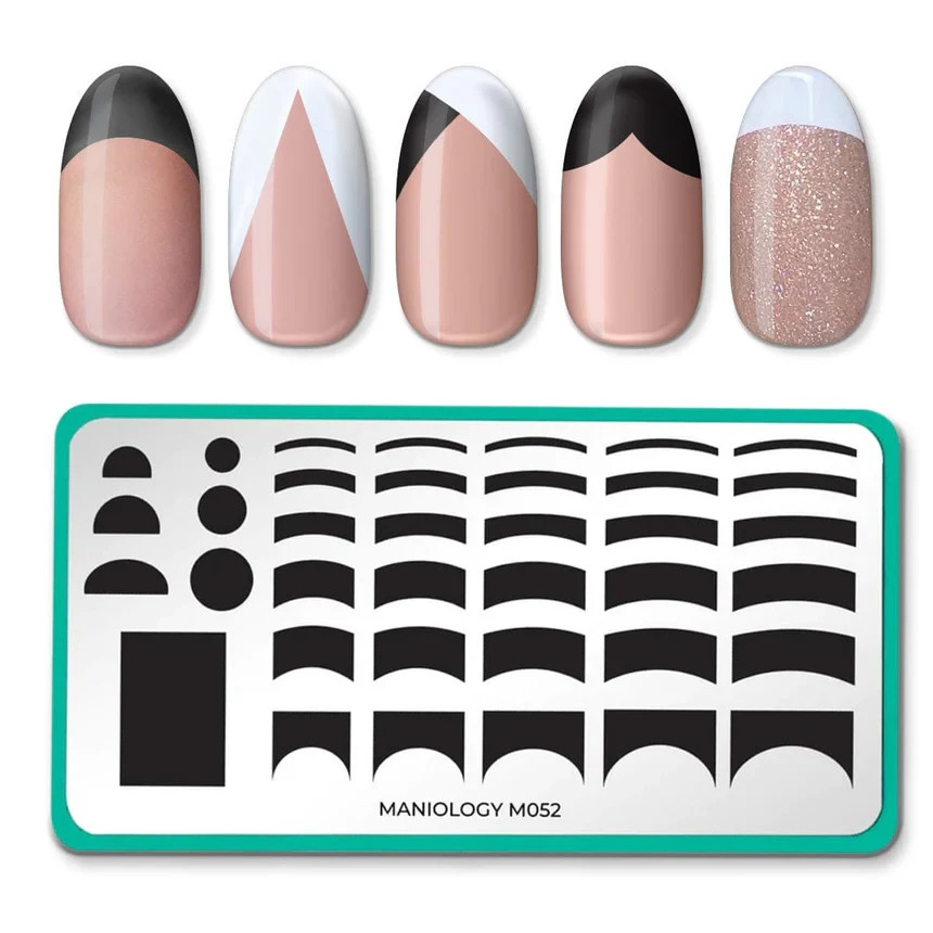 Maniology Nail Stamping Plate M052 French Mani