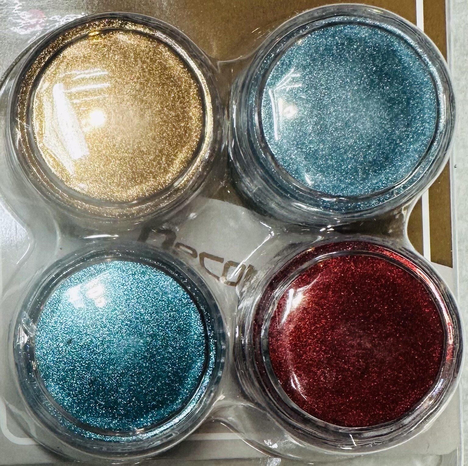 4pcs/Set Metallic Nail Mirror Nail Chrome Powder Set Solid Rubbing Chrome Dust.