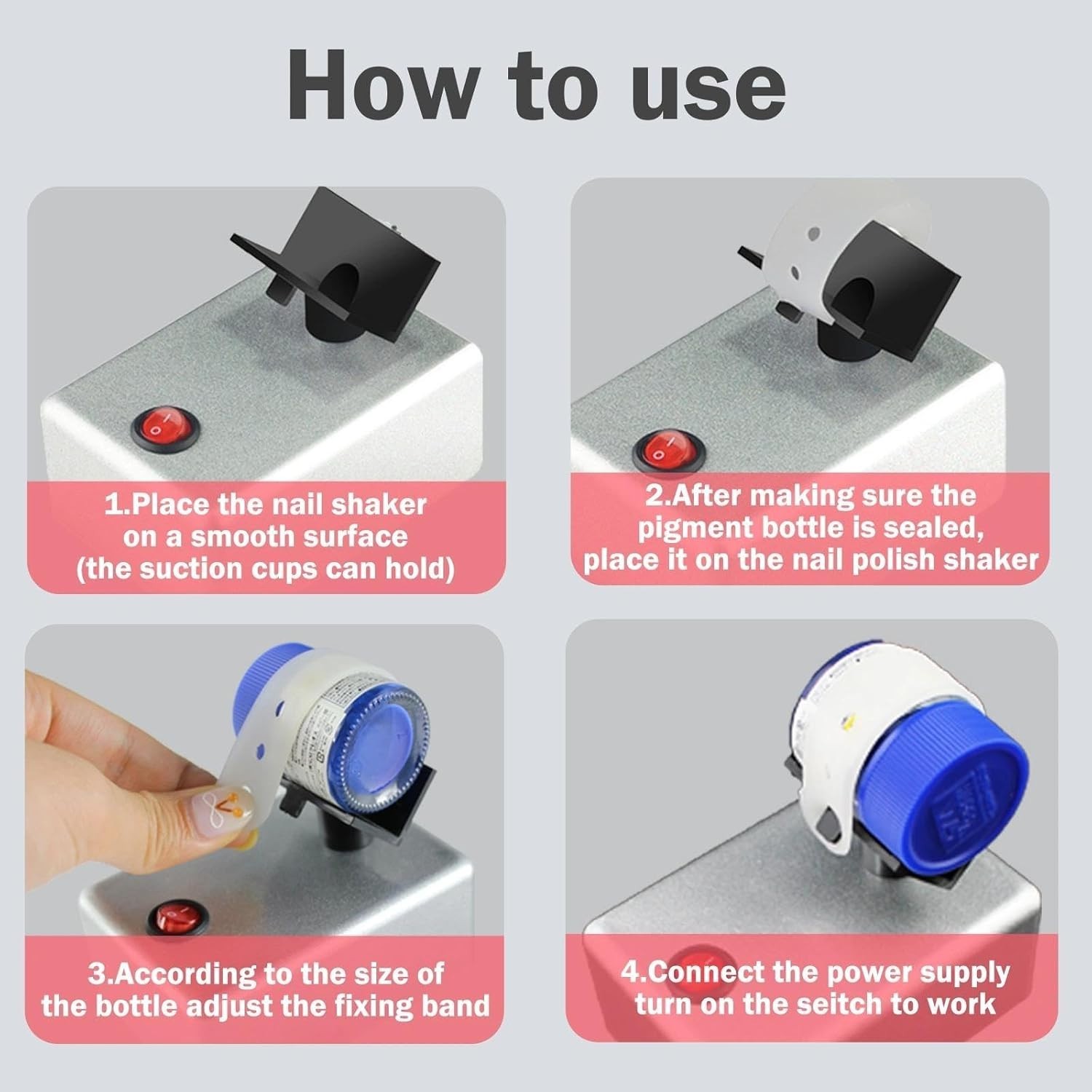 Paint Shaker Nail Lacquer MixerGlue Machine Model Paints Evenly Tools for Art…