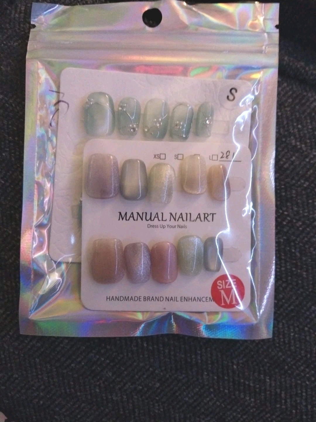 Handmade Press On Nails Lot of 2 Sets – Custom Luxury Gel False Nails Brand New